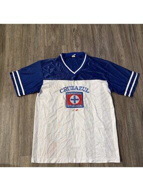 Rare Deportivo Mexico Cruz Azul Soccer Mesh Jersey Men’s Size Medium